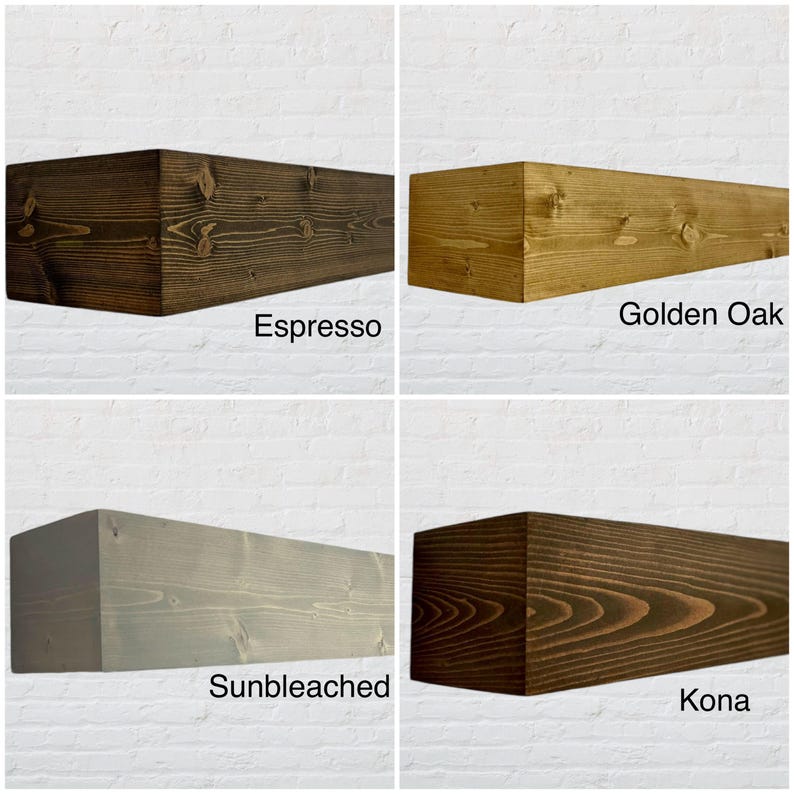 Custom Floating Fireplace Mantel – Handmade Wooden TV Shelf & Rustic Mantel for Modern Homes | AmazPromo