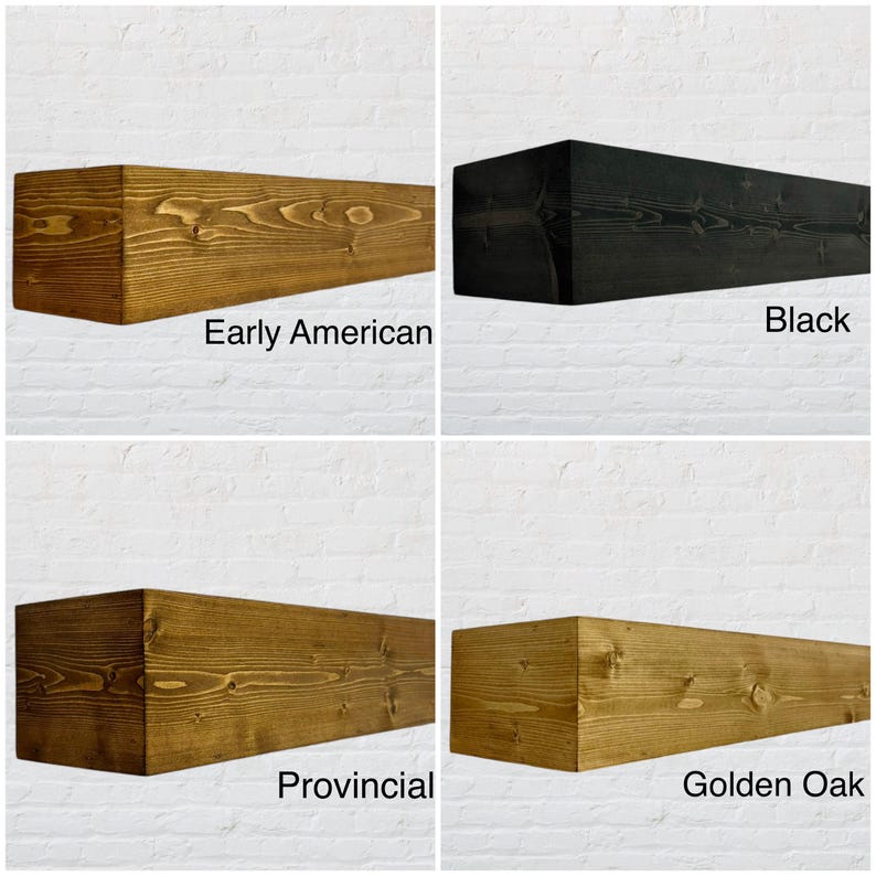 Custom Floating Fireplace Mantel – Handmade Wooden TV Shelf & Rustic Mantel for Modern Homes extra image