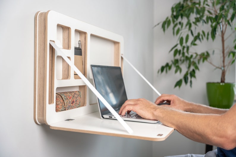 Space-Saving Murphy Desk by FunctionSitelv – Minimalist Wall-Mounted Floating Workstation | AmazPromo