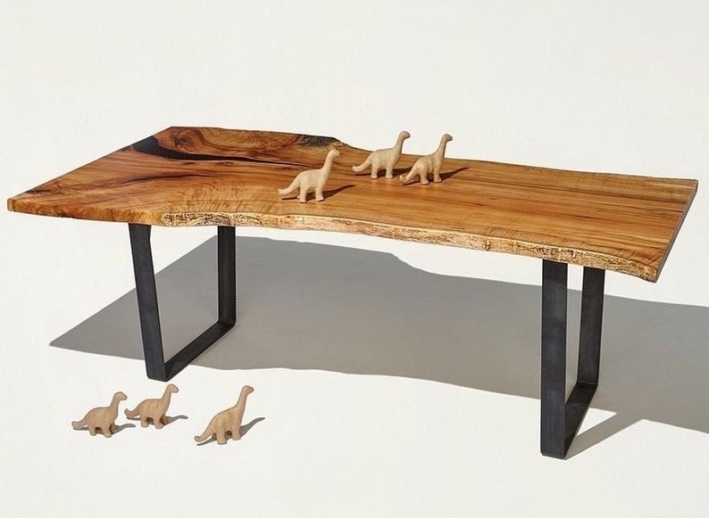 Industrial Metal Bench Legs 16" – Flat Bar Raw Steel DIY Table Base, Rustic Farmhouse & Modern Coffe | AmazPromo