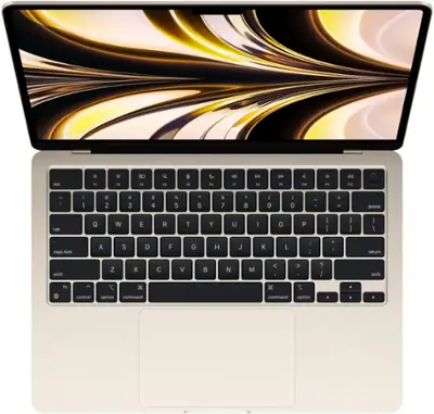 Apple MacBook Air 13-inch Laptop (M2 Chip, 16GB RAM, 256GB SSD, Starlight) – Ultra Thin, Lightweight | AmazPromo