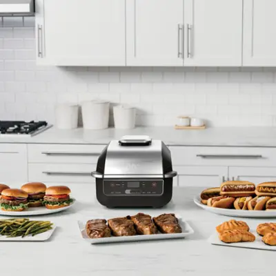Ninja Foodi 6-in-1 Smart Indoor Grill & 4-Quart Air Fryer – Countertop Multi-Cooker with Roast, Bake | AmazPromo