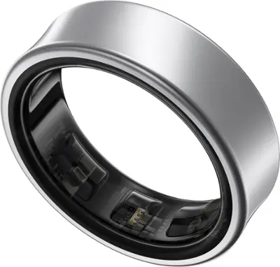 Samsung Galaxy Ring (2024) Titanium Silver – Smart Health & Sleep Tracker, AI Wellness Insights | AmazPromo