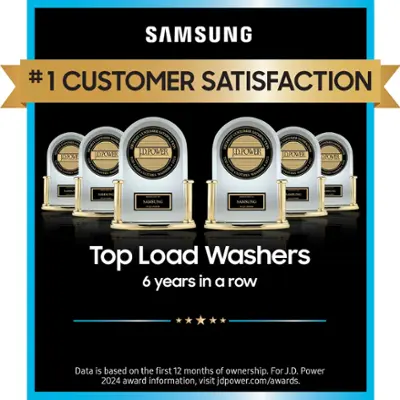 Samsung 5.5 Cu. Ft. Smart Top Load Washer with Super Speed Wash, Wi-Fi Connectivity & Active WaterJe | AmazPromo