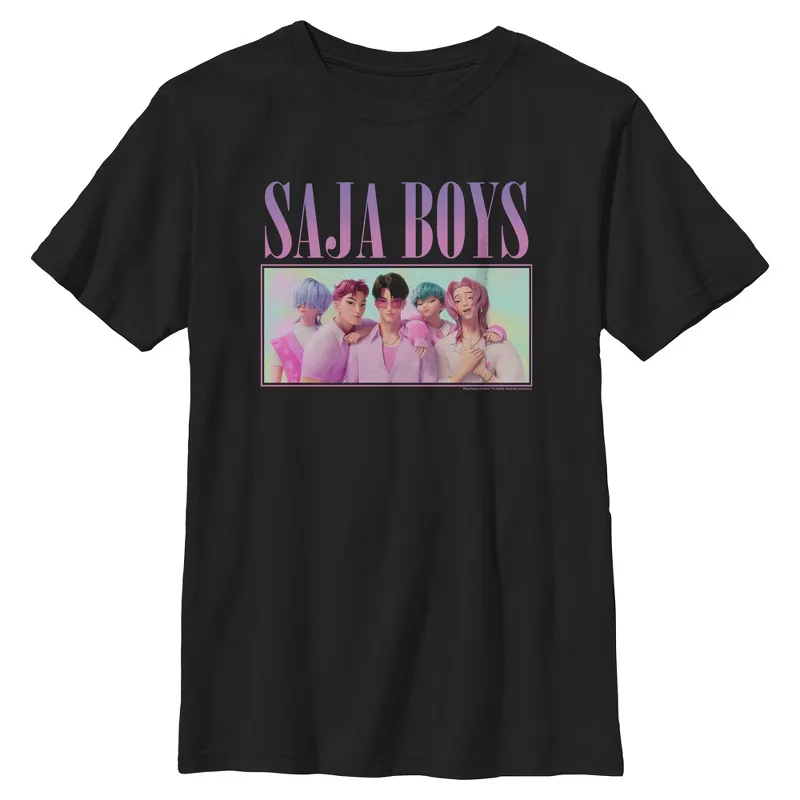 Boys KPop Demon Hunters Saja Boys Graphic T-Shirt | Official Anime Band Merch Tee | AmazPromo