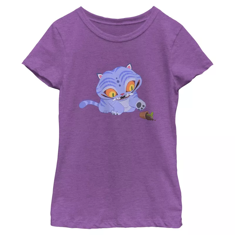 Girls KPop Demon Hunters Derpy Graphic T-Shirt | Mischievous Cute Anime Pet Tee for Fans | AmazPromo