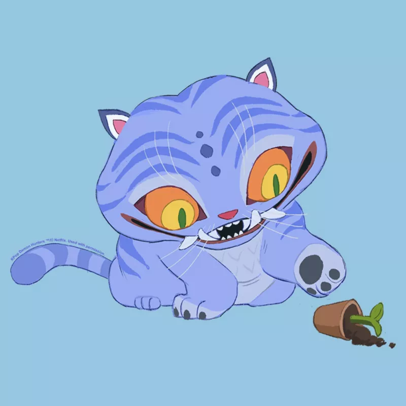 Boys KPop Demon Hunters Derpy Graphic T-Shirt – Trendy Anime Idol Tee for Kids extra image