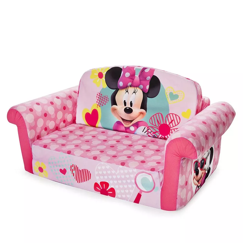 Marshmallow Furniture Disney Princess 2-in-1 Kids Foam Sofa & Sleeper Bed – Comfy Flip-Open Couch fo | AmazPromo