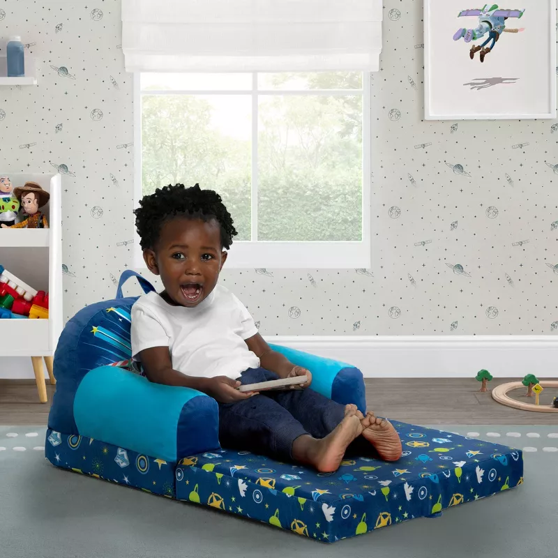Delta Children Toy Story Flip-Out Toddler Chair – Cozy Kids Lounger & Nap Sleeper | AmazPromo