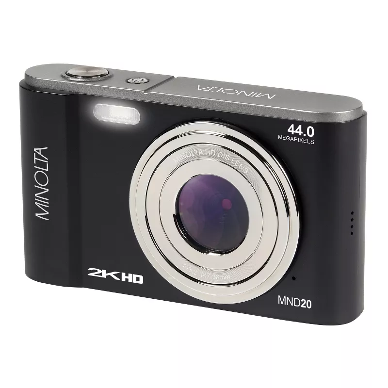 Minolta® MND20 44MP Digital Camera with 16x Zoom, 2.7K Quad HD Video, Anti-Shake Stabilization & 2.9 | AmazPromo