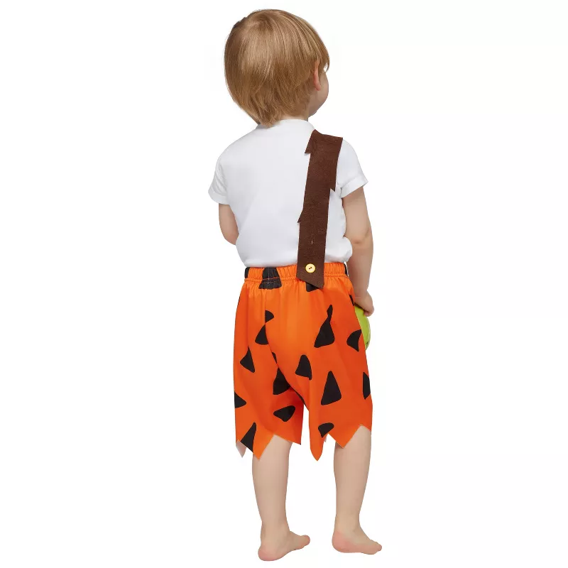 Joyfy Toddler Caveman Costume for Boys – Baby Stone Age Halloween Outfit with Strap Pants & Plush extra image