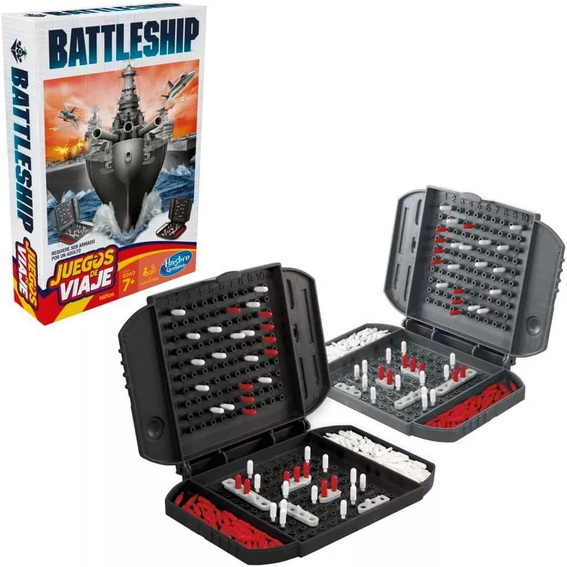Hasbro Gaming Battleship Grab & Go Travel Game – Compact Portable Strategy Board Game for Kids & Adu | AmazPromo
