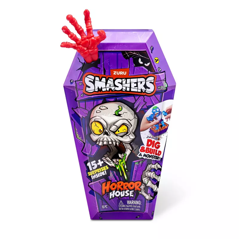ZURU Smashers Horror House Monster Figure Set with 15+ Surprises, Slime & Collectible Toy Monsters | AmazPromo