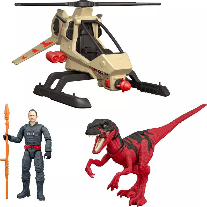 Jurassic World Legacy Collection Chopper Chase Pack – Dinosaur Playset with Helicopter extra image
