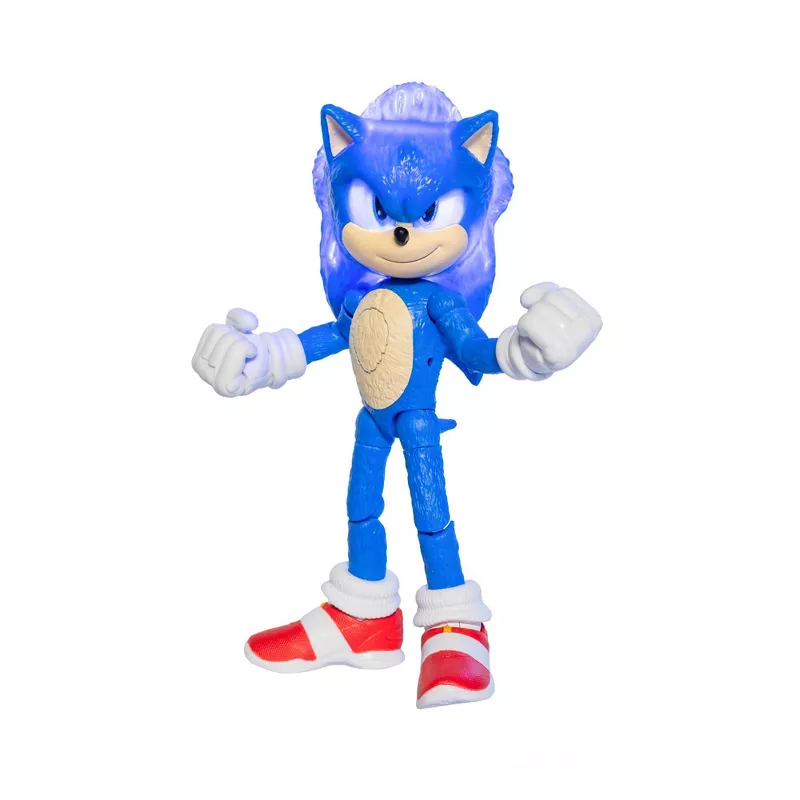 Sonic the Hedgehog 3 Movie 5-Inch Action Figure 4-Pack with Light-Up Sonic & Shadow | AmazPromo