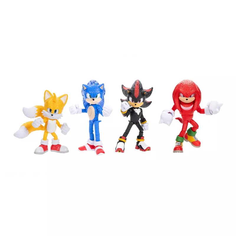 Sonic the Hedgehog 3 Movie 5-Inch Action Figure 4-Pack with Light-Up Sonic & Shadow extra image