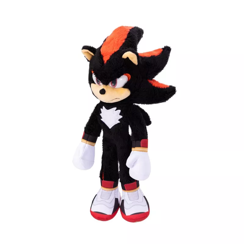 Sonic the Hedgehog 3 Shadow Plush Toy 13-Inch Deluxe Collectible – Soft Movie Edition | AmazPromo