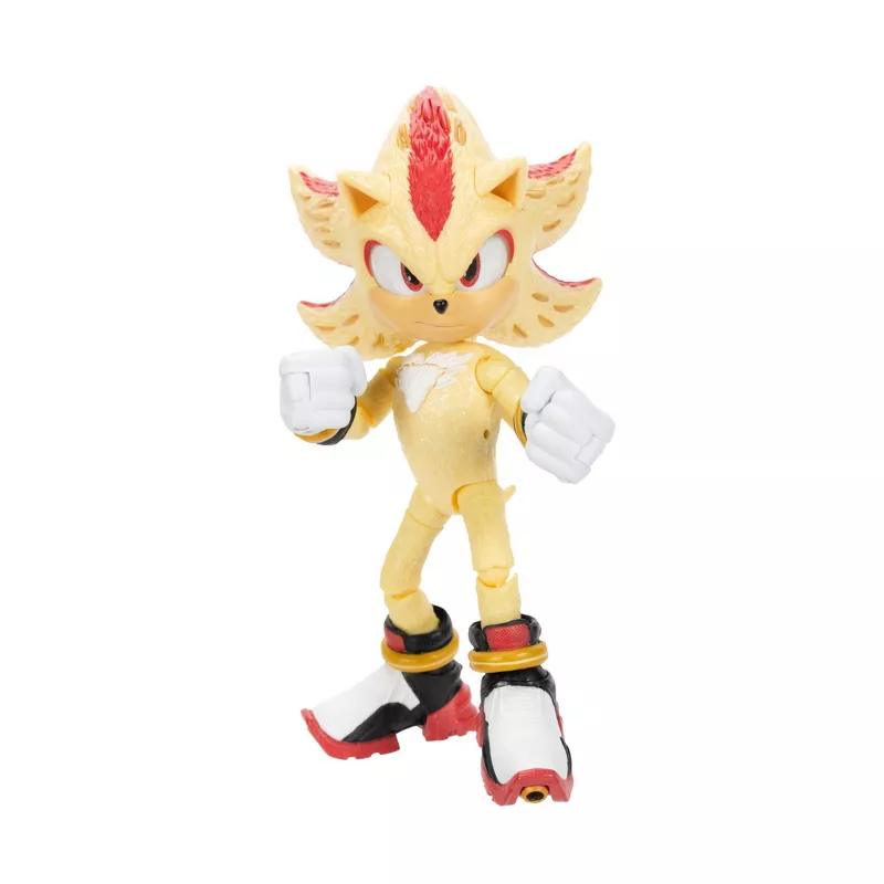 Sonic the Hedgehog 3 Super Sonic & Super Shadow Light-Up Action Figure 2-Pack, 5-Inch | AmazPromo