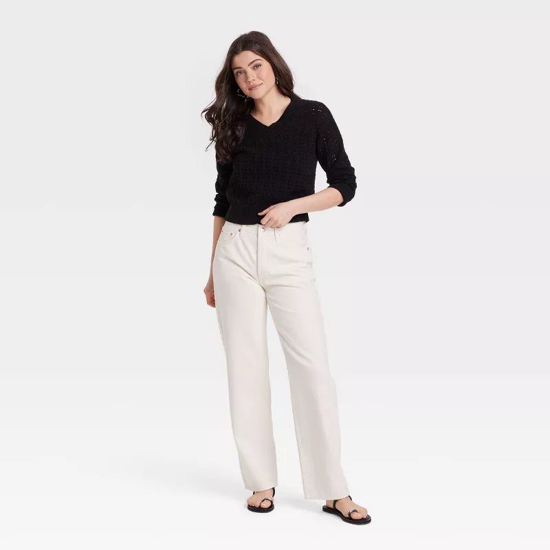 Universal Thread Women's 90s Baggy Mid-Rise Jeans – Vintage Relaxed Fit Straight-Leg Denim | AmazPromo