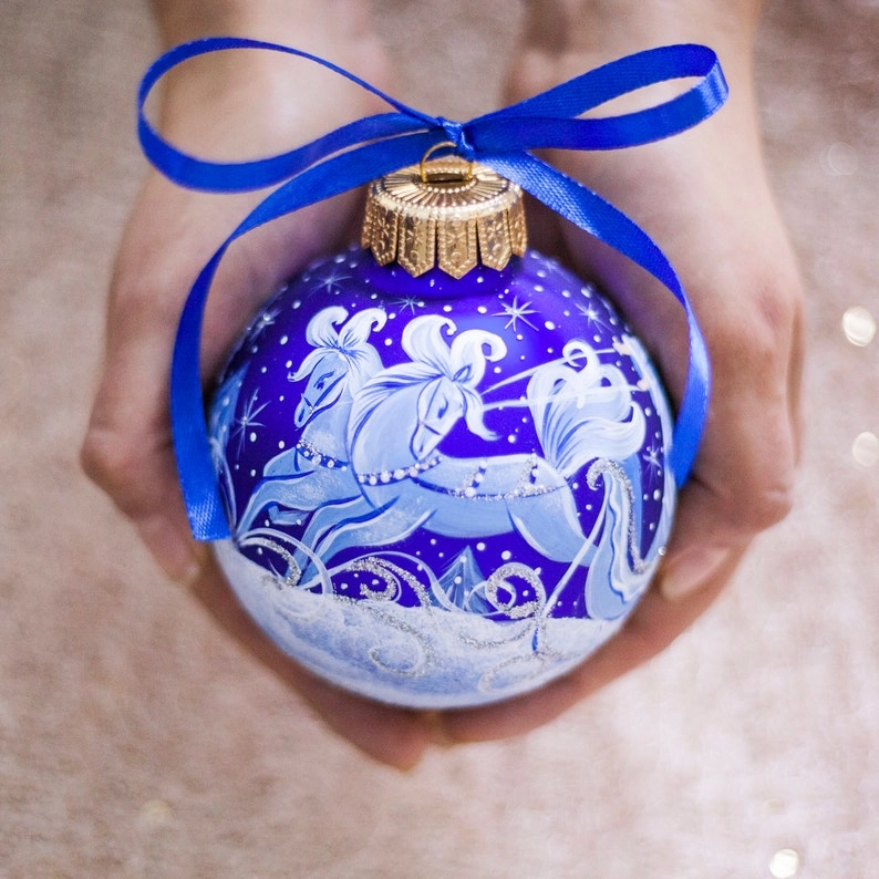 ArtisOrna™ Hand-Painted Glass Snow Queen Christmas Ornament | AmazPromo